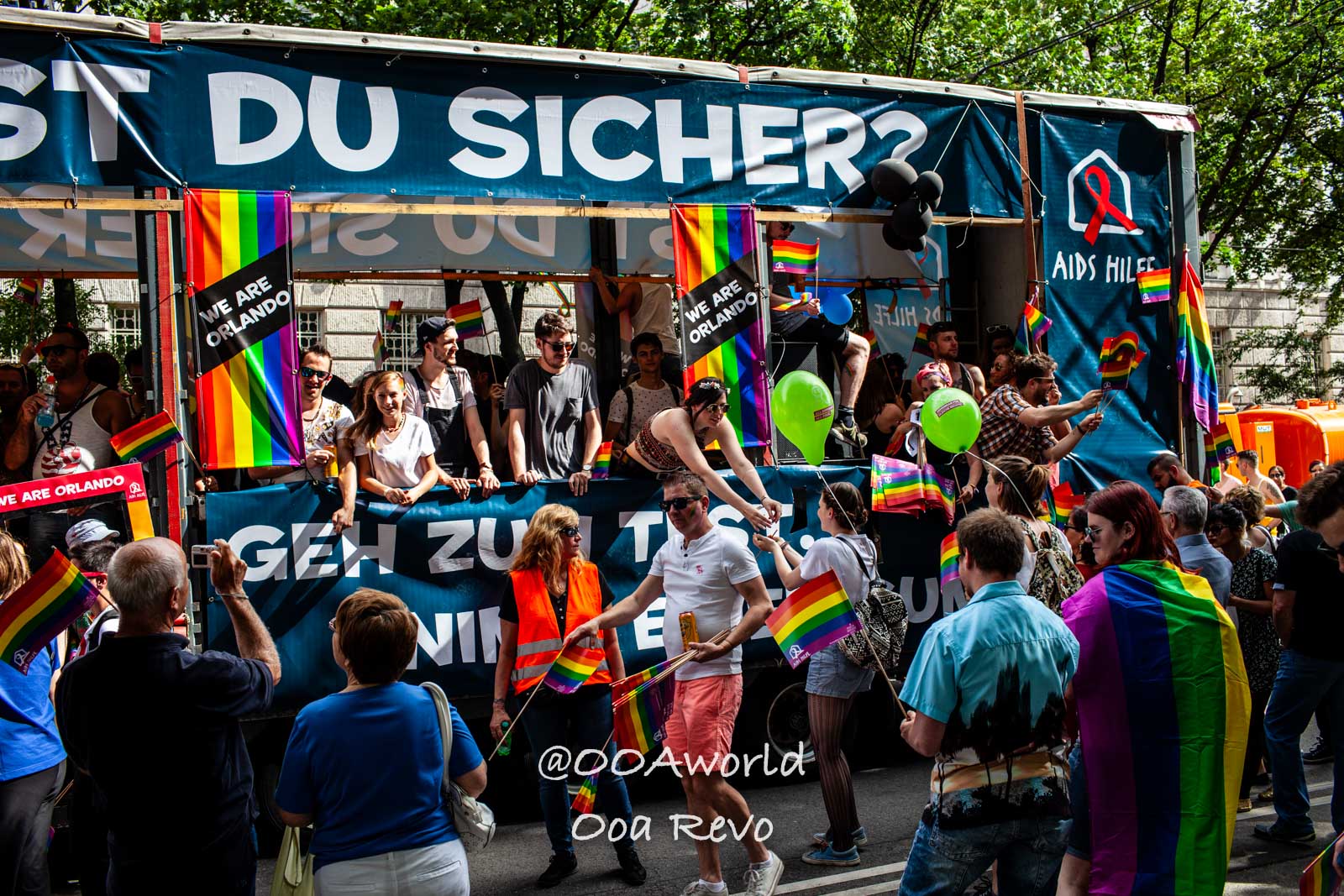 Vienna Gay Pride Austria LGBTQ Pride Parade vibrant community celebration Photo OOAworld