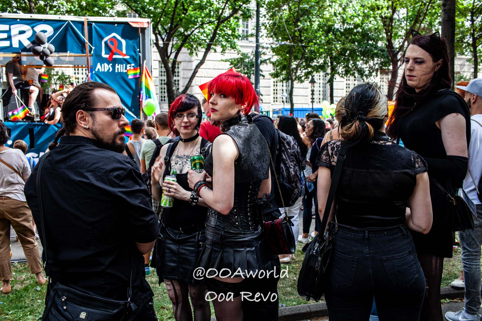 Vienna Gay Pride Austria Colorful crowd at LGBT pride event Berlin Photo OOAworld