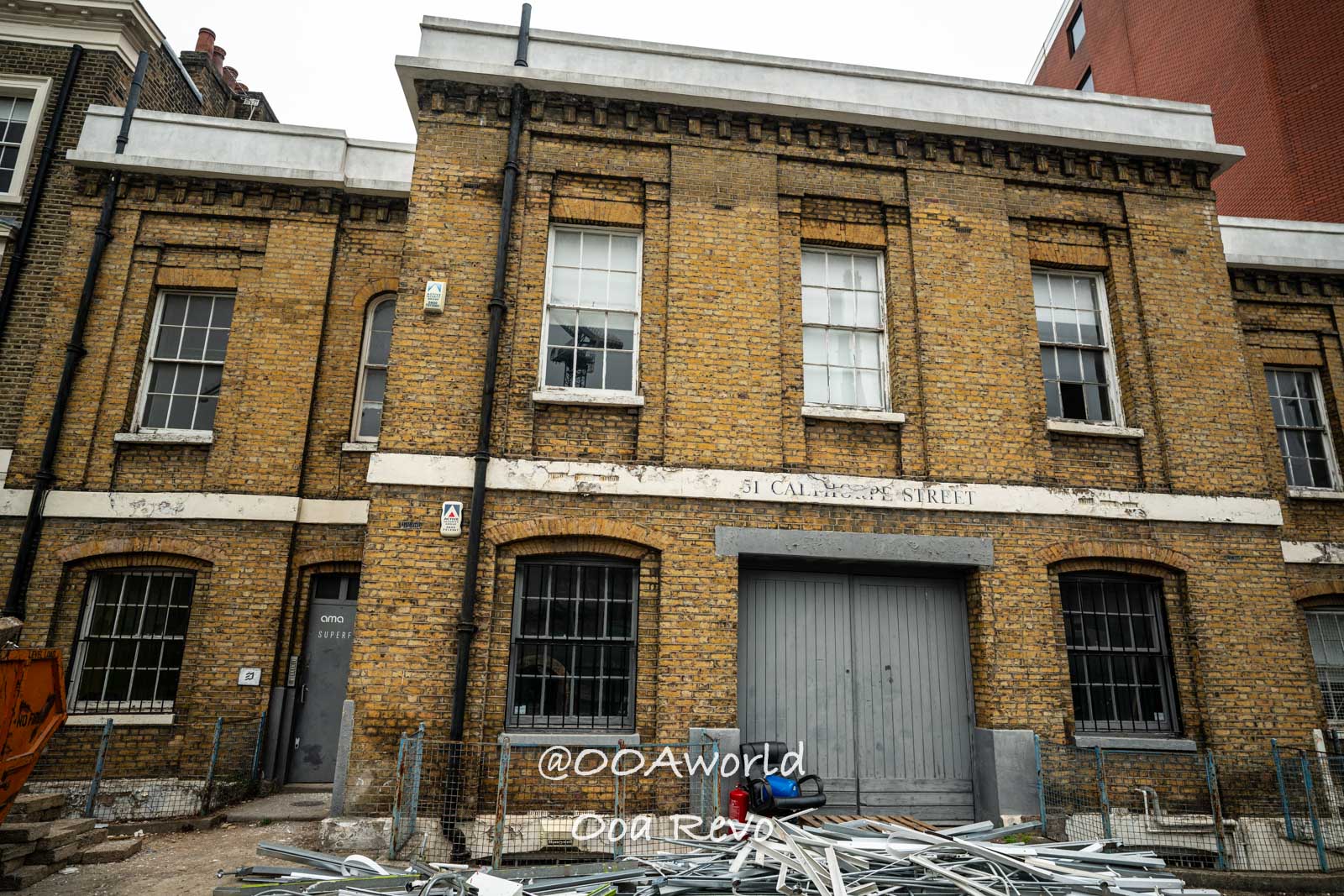Clerkenwell London historic brick building on Caledonian Street Photo OOAworld Clerkenwell London historic brick building on Caledonian Street Photo OOAworld