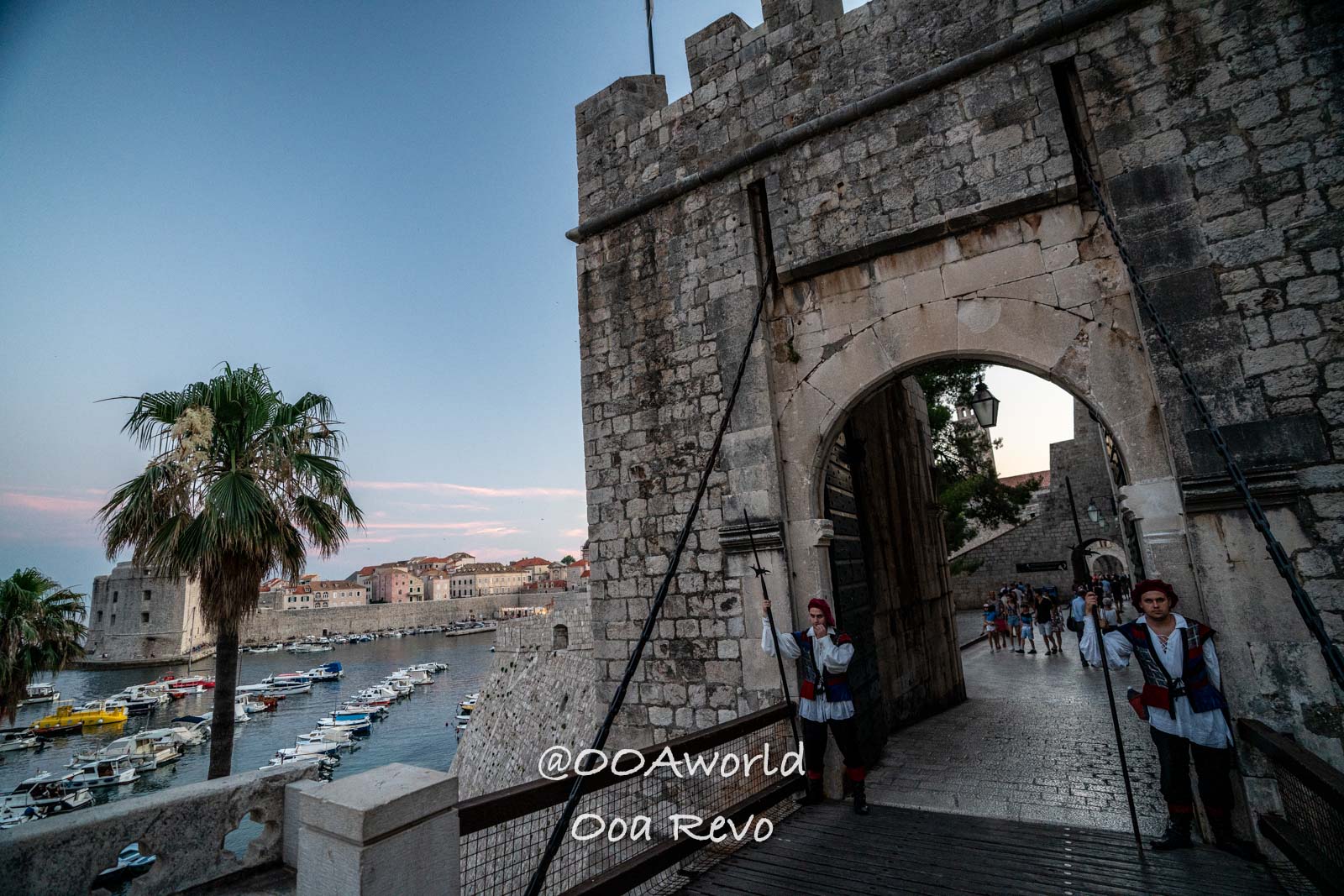 Dubrovnik Croatia Dubrovnik Old Town Entrance Evening Photo OOAworld