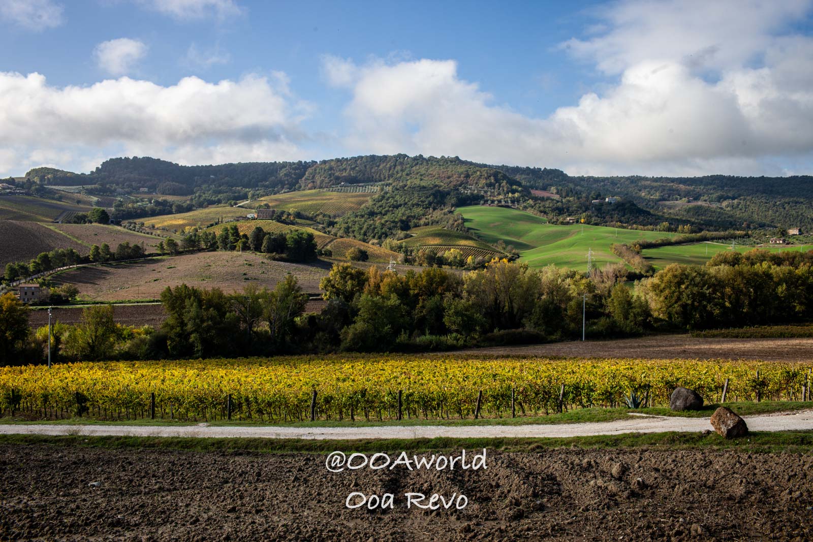 Orvieto Italy Tuscan countryside rolling hills vineyard Photo OOAworld Orvieto Italy Tuscan countryside rolling hills vineyard Photo OOAworld