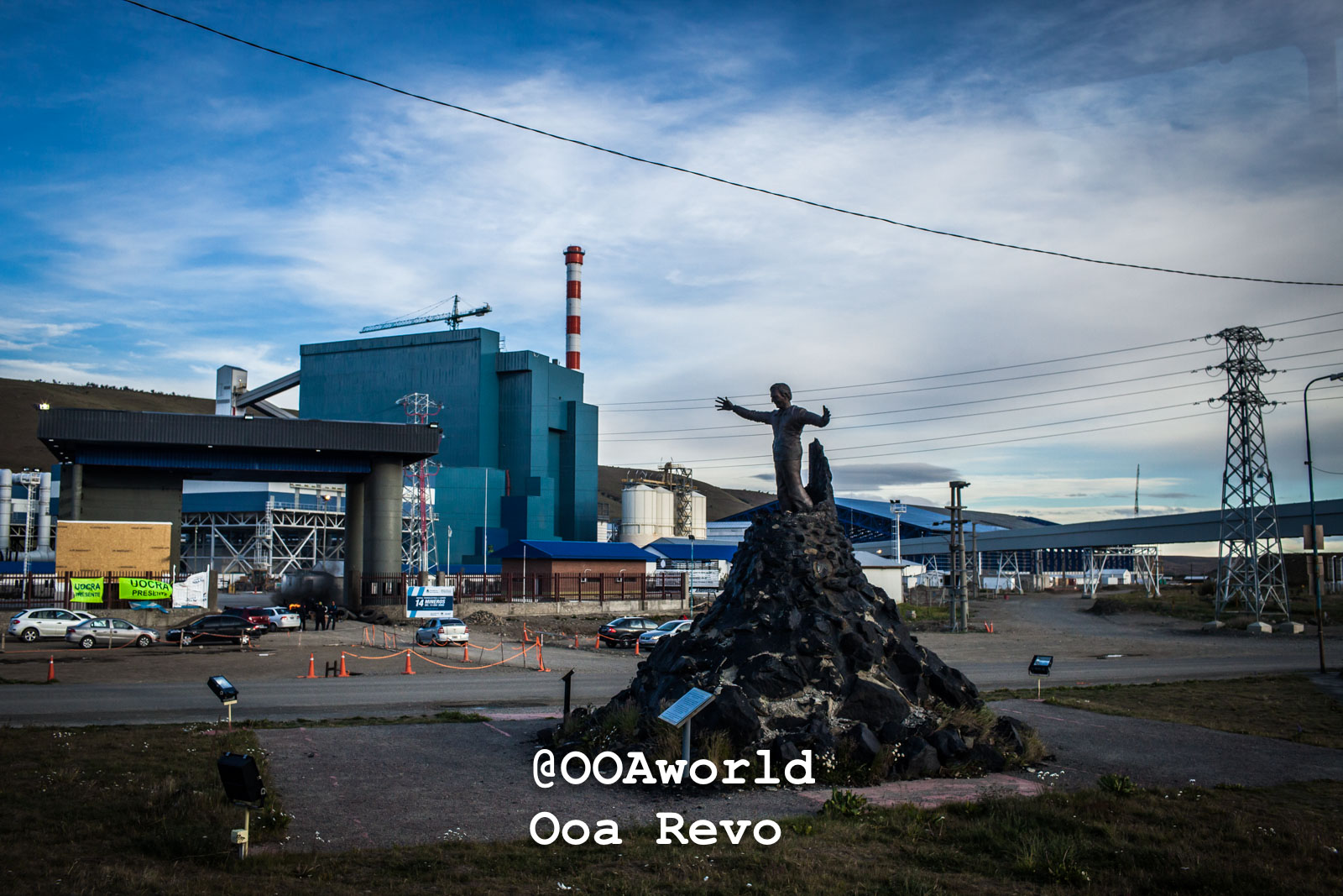 Puerto Natales Post Trek Torres Del Paine Trek industrial site statue landscape Photo OOAworld