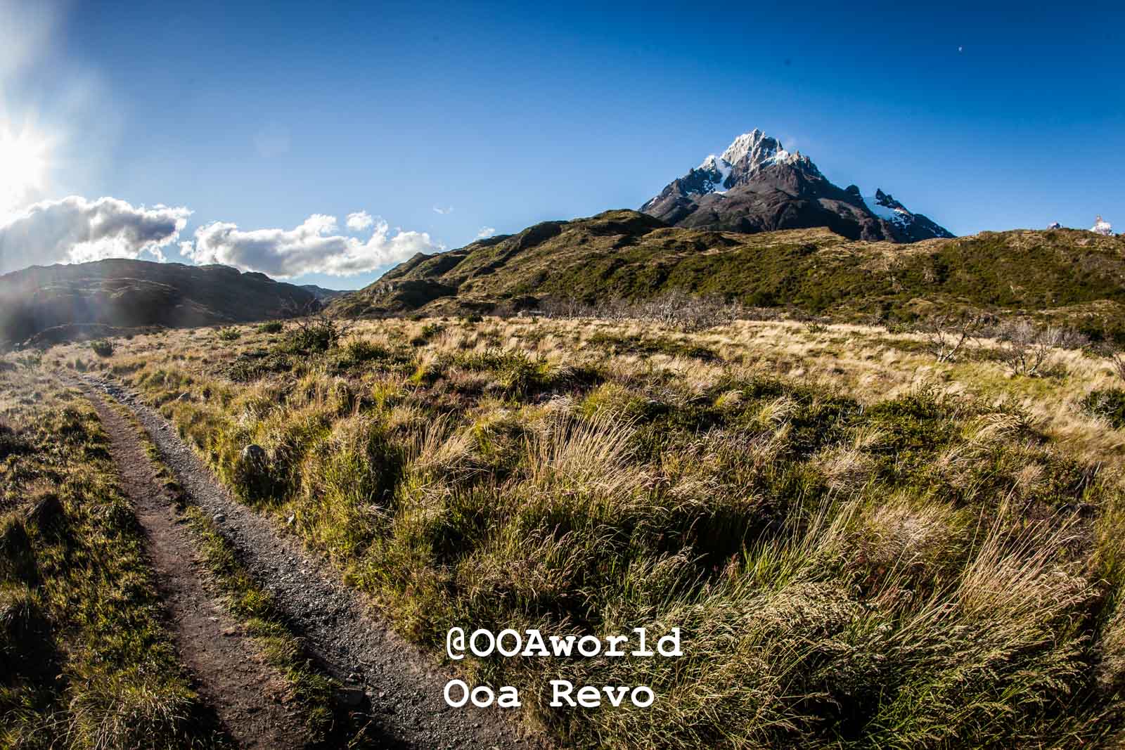 Torres Del Paine Day 1 Torres Del Paine Trek Torres del Paine National Park mountain landscape trail Photo OOAworld