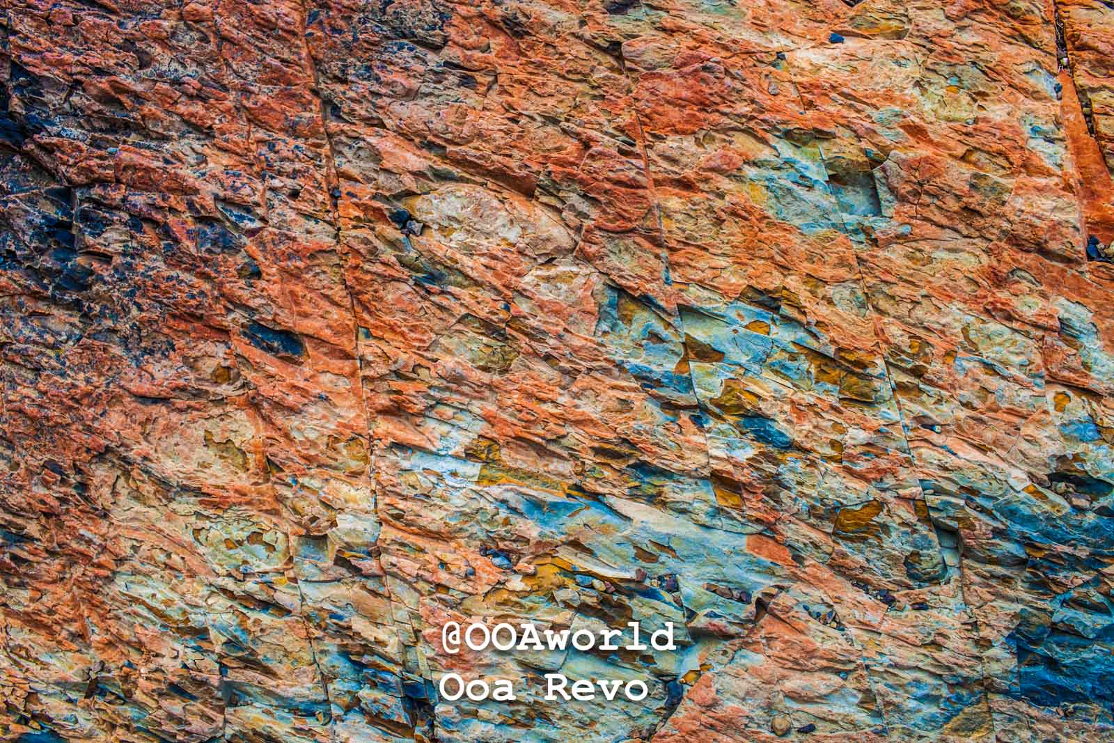 Torres Del Paine Day 3 Torres Del Paine Trek colorful rock texture abstract Photo OOAworld