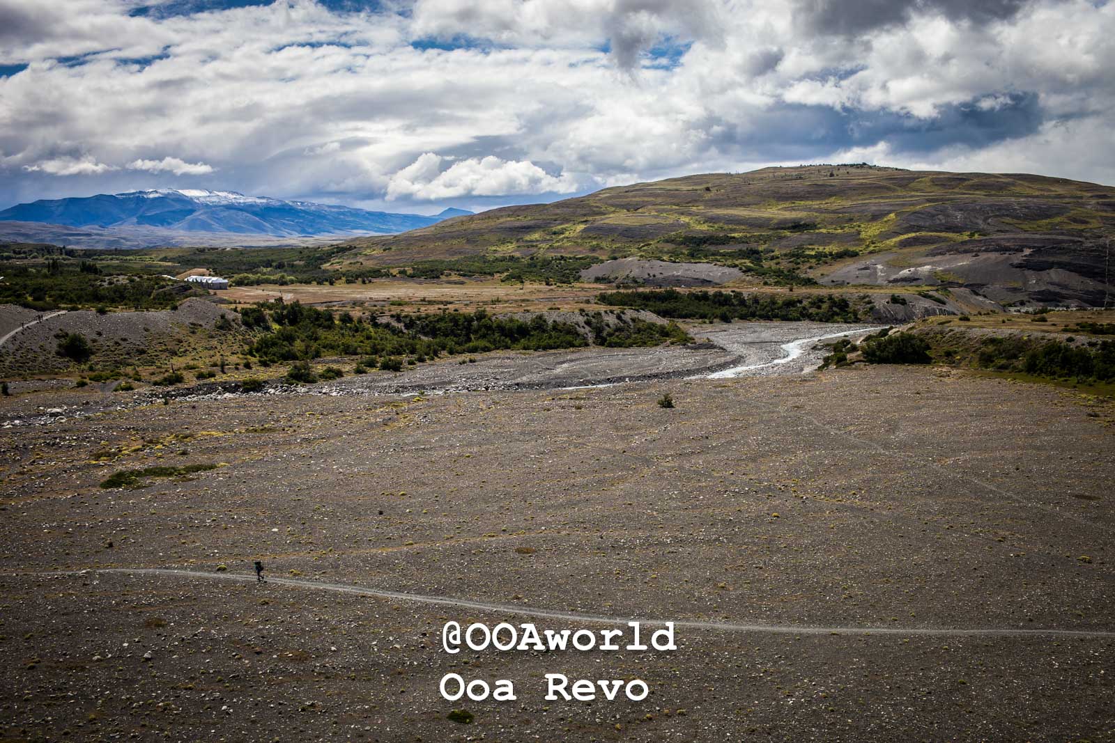 Torres Del Paine Day 4 End of Trek Torres Del Paine Trek Scenic landscape of Patagonia with river and mountains Photo OOAworld