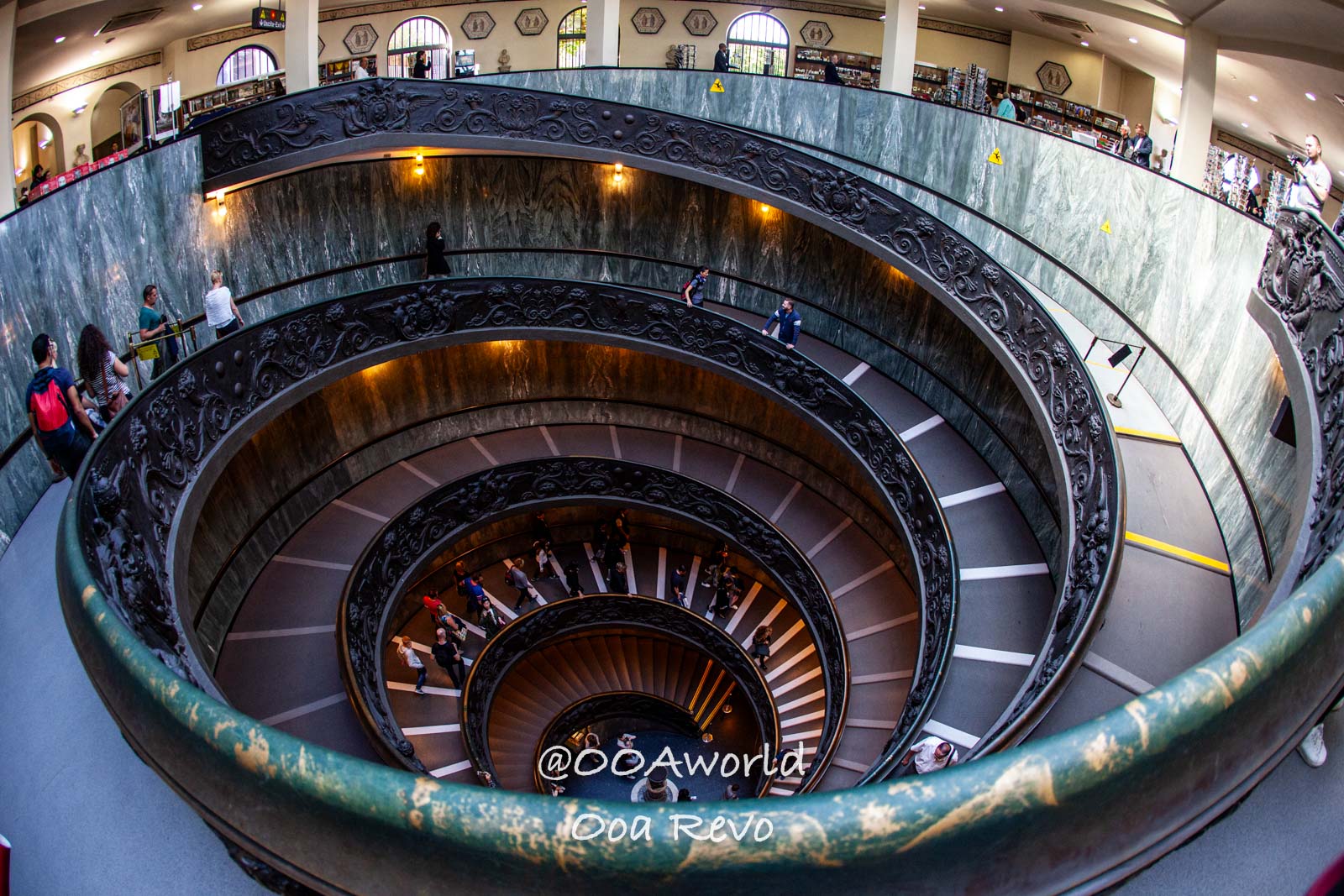 Vatican Italy spiral staircase museum architecture Photo OOAworld