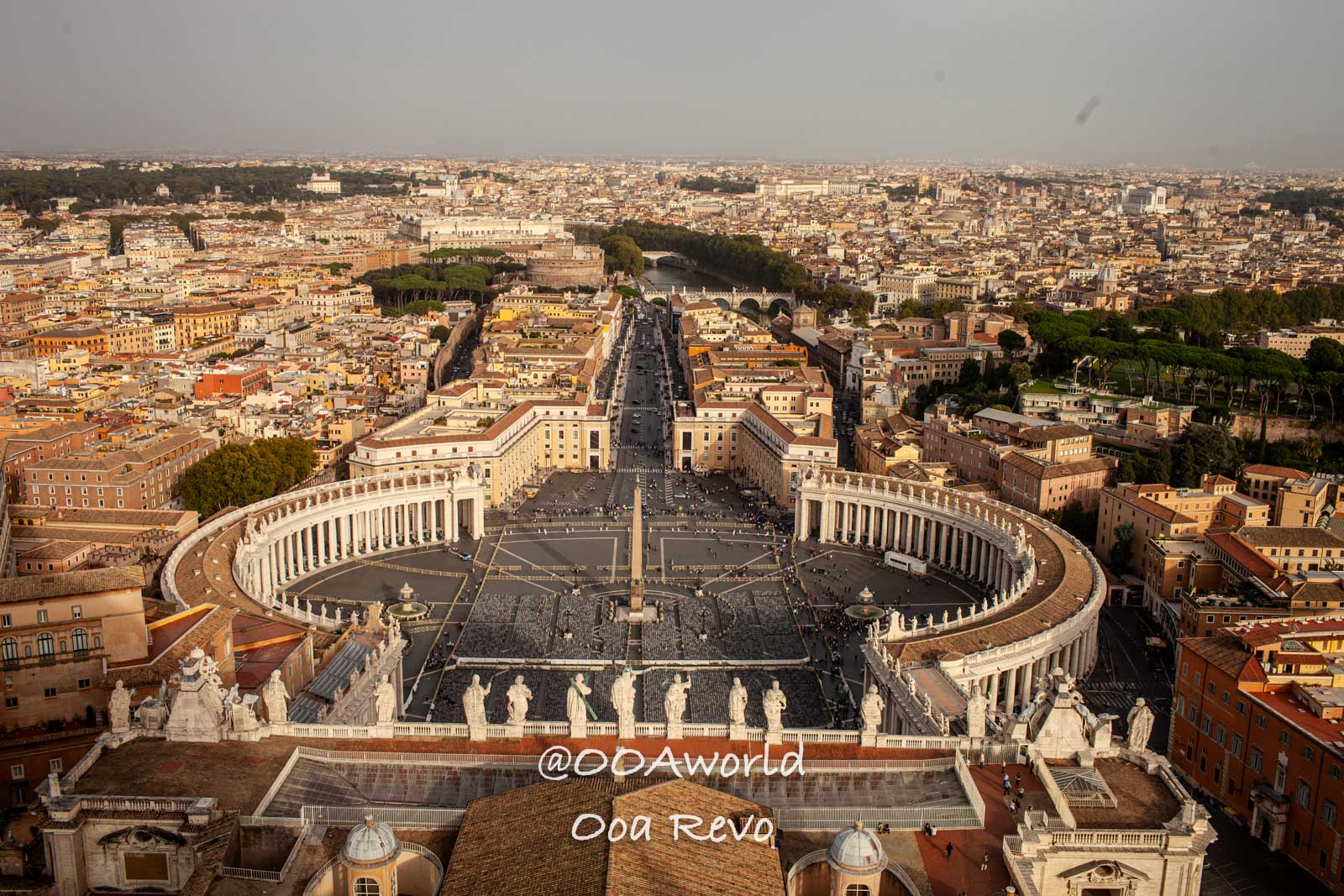 Vatican Italy aerial view of Vatican City and St Peter's Square Photo OOAworld