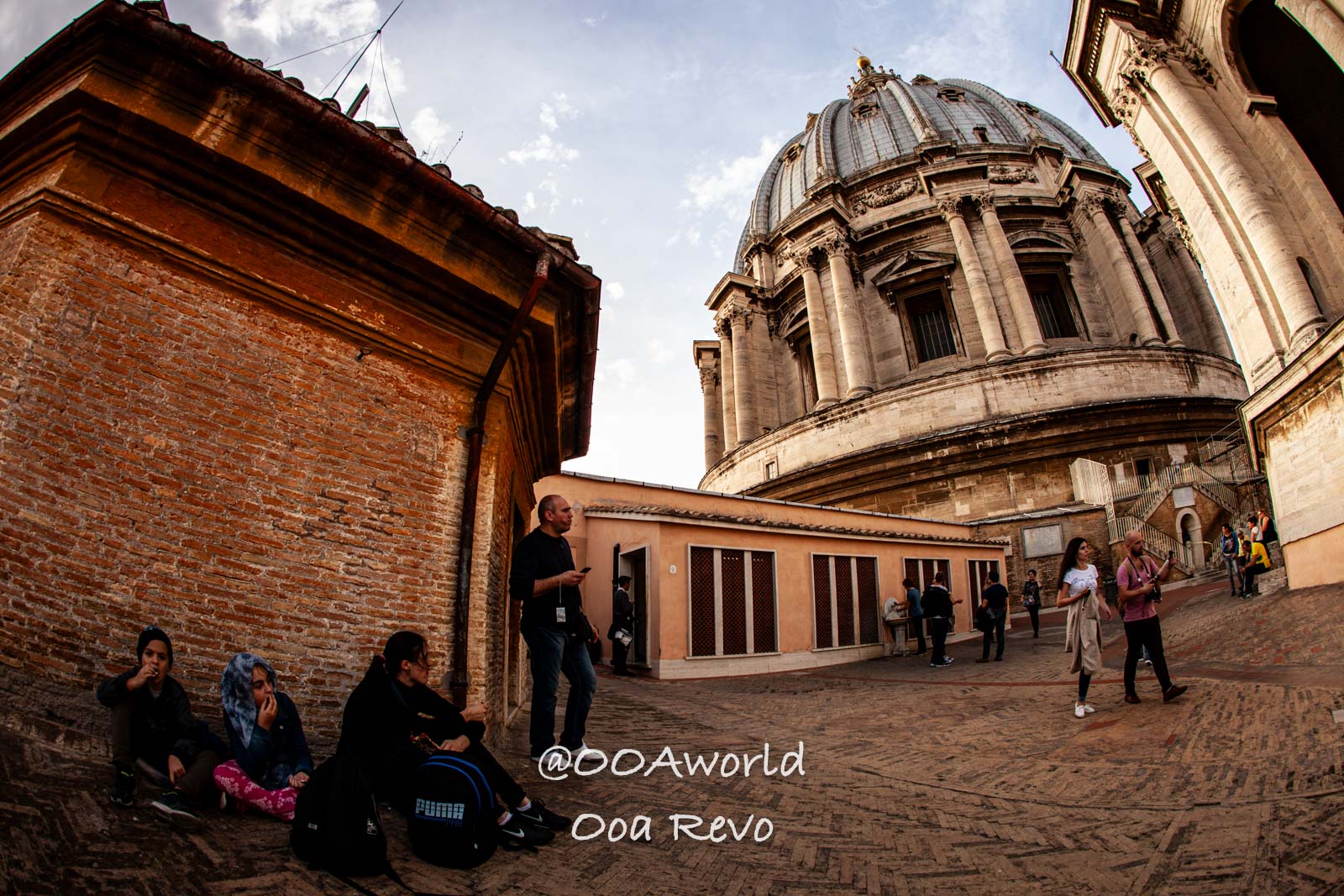 Vatican Italy Tourists exploring Vatican City architecture Photo OOAworld