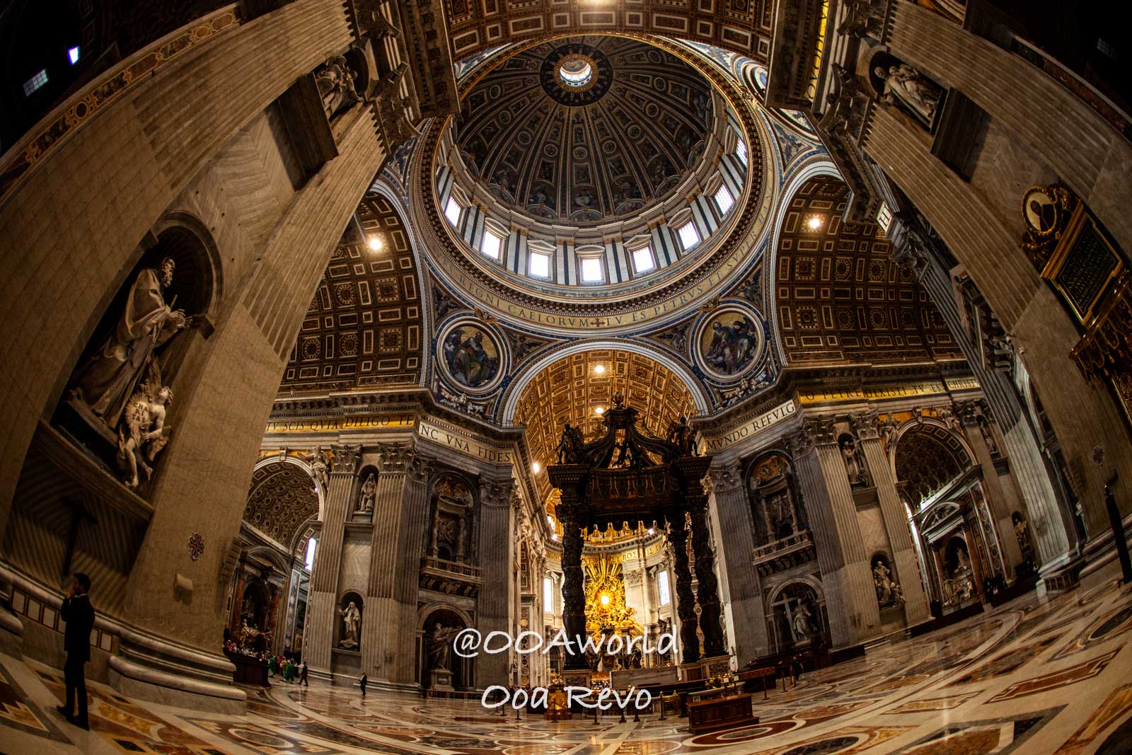 Vatican Italy St Peters Basilica interior dome architecture Photo OOAworld