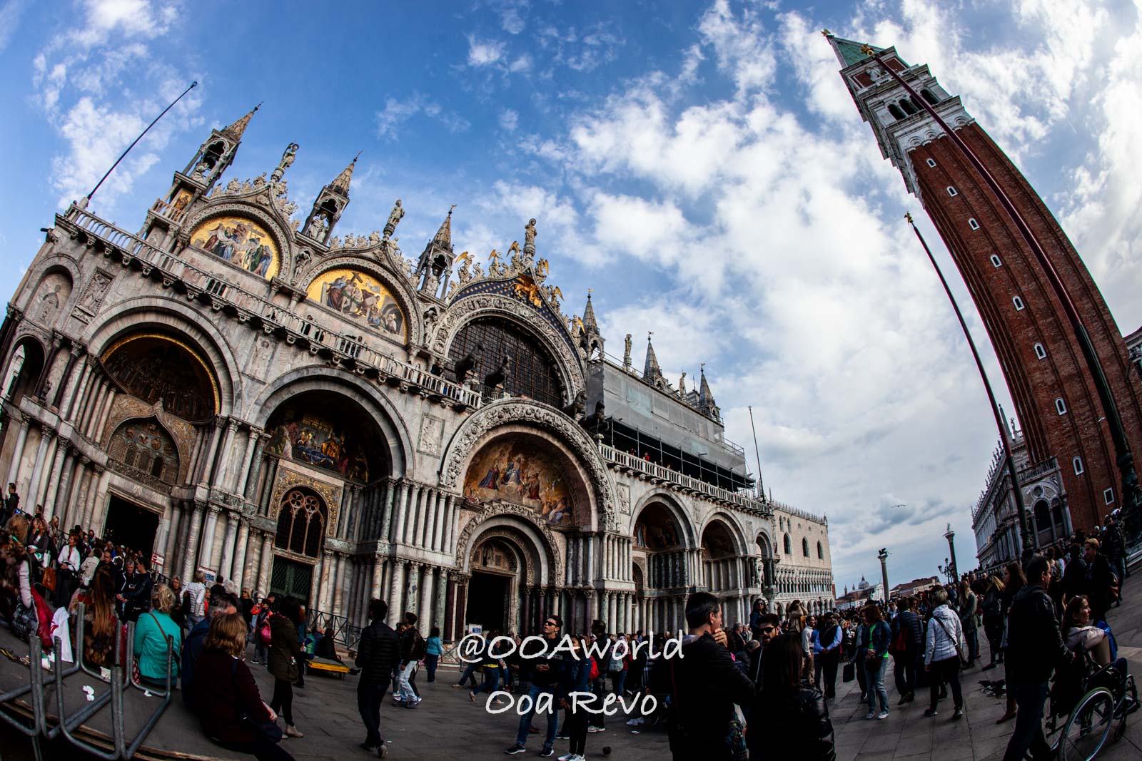 Venice Italy St Mark's Basilica Venice Fisheye Photography Photo OOAworld