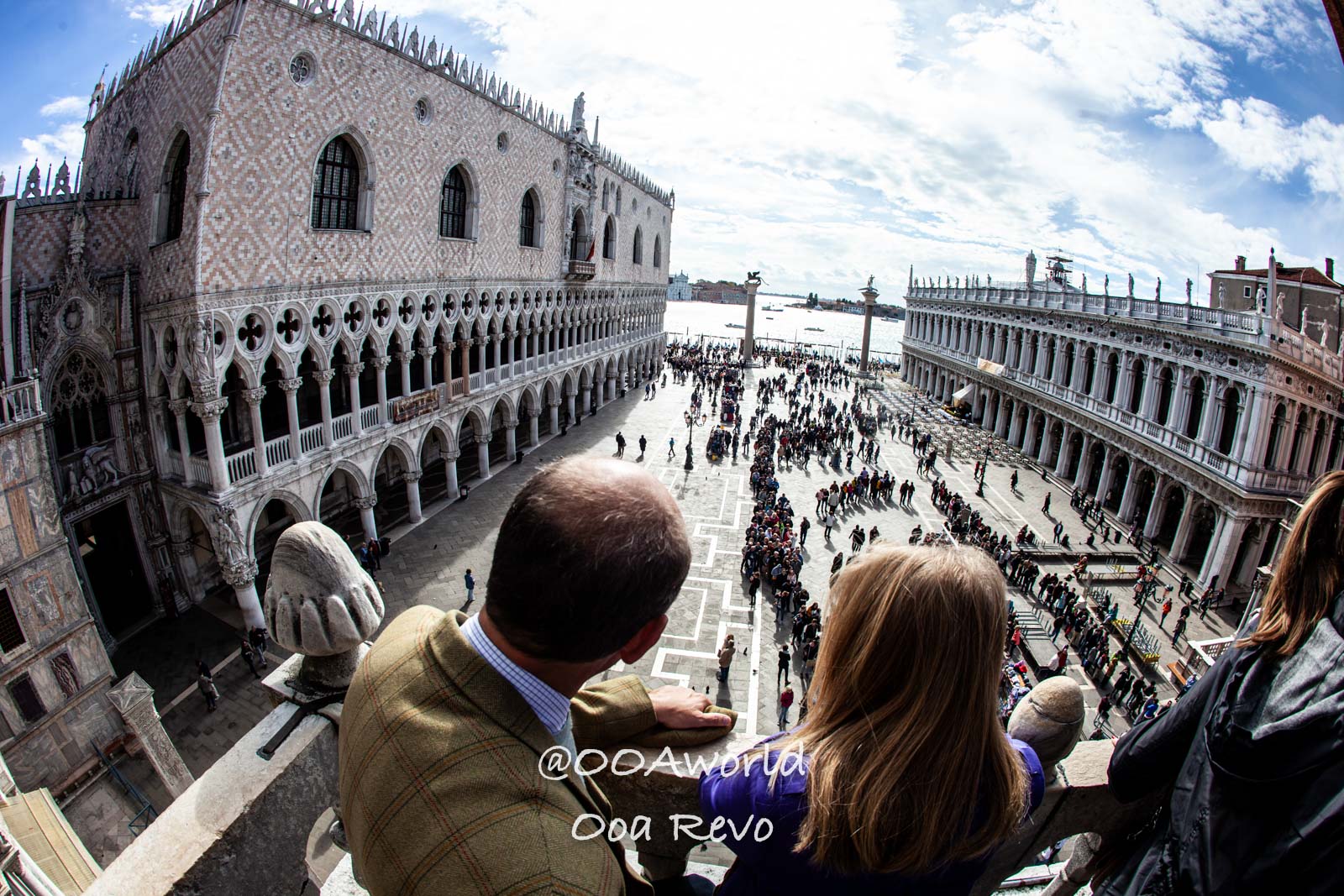 Venice Italy tourists admiring piazza san marco venice Photo OOAworld