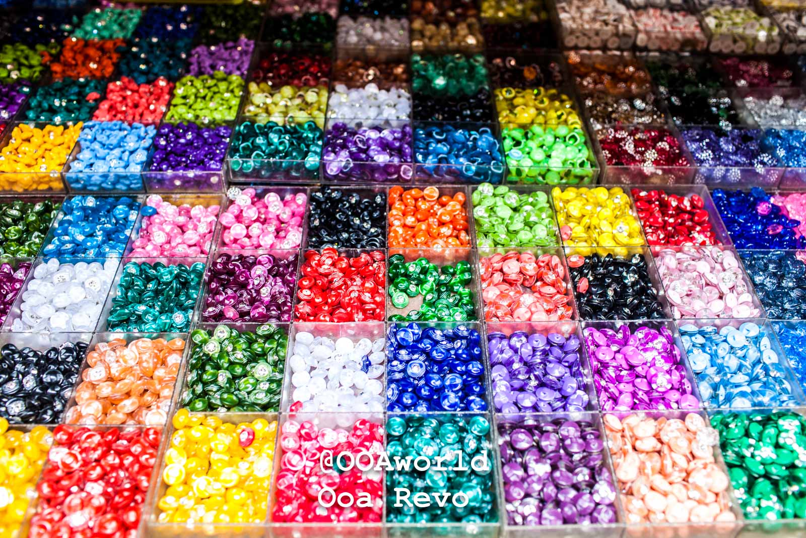 Yangon Streets and Textures Yangon colorful beads display in market Photo OOAworld Yangon Streets and Textures Yangon colorful beads display in market Photo OOAworld