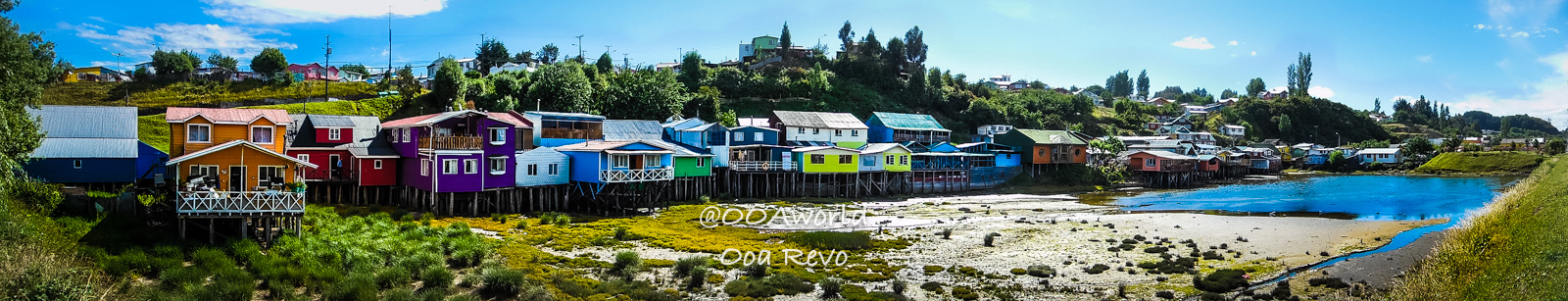 Palafitos and NYE Chiloe Colorful stilt houses in Chiloé Chile Photo OOAworld