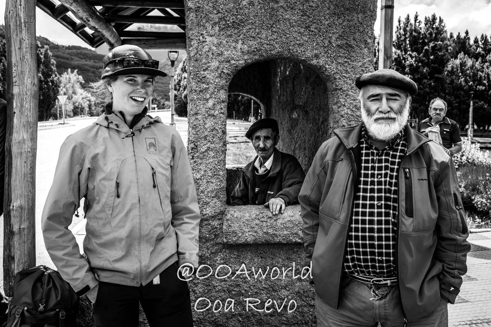People and Streets Coyhaique People in rural landscape black and white Photo OOAworld