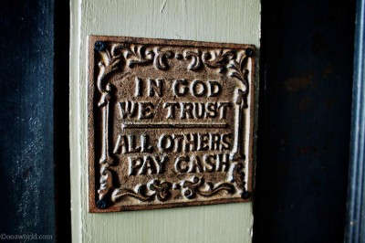 Photos Atlanta Athens in God We Trust All Others Pay Cash USA road trip photo ooaworld