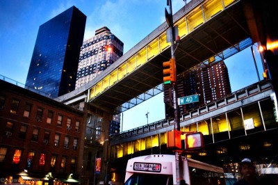 New york yellow bridge USA road trip photo ooaworld