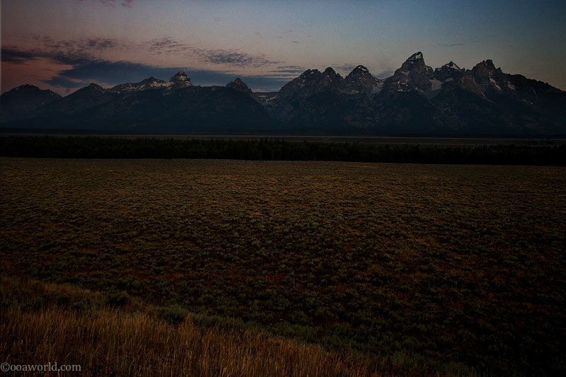 Grand Teton, sunrise dawn