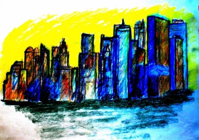 nyc skyline drawing art ooaworld ooaddle
