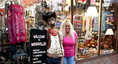 Was welcomed to Nashville by this nice lady.